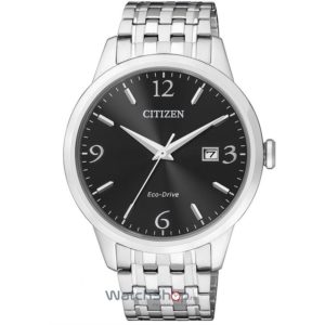 Ceas rotund Citizen de mana cu mecanism japonez si rezistenta de 5 atmosfere ELEGANT BM7300-50E Eco-Drive