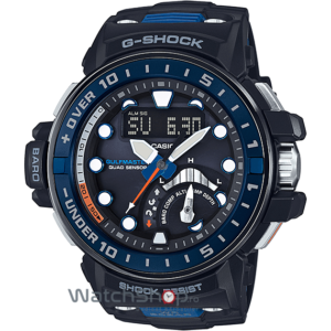 Ceas original de mana Casio pentru barbati G-SHOCK GWN-Q1000-1AER Gulfmaster cu geam din safir