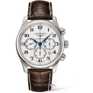 Ceas Longines MASTER L28594783 Cronograf Automatic Lux original de mana pentru barbati