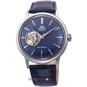 Ceas bleumarin de barbati marca Orient BAMBINO foarte elegant cu mecanism automatic de origine japonez RA-AG0005L10B