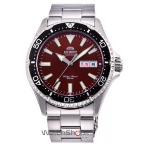 Ceas barbatesc Orient de mana original MAKO III RA-AA0003R19B cu mecanism automatic si bratara din otel inoxidabil