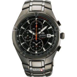 Ceas Orient negru de mana SPORTY QUARTZ FTD0P005B0 Cronograf pentru barbati