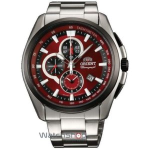 Ceas negru de mana Orient SPORTY QUARTZ FTT13001H Cronograf pentru barbati