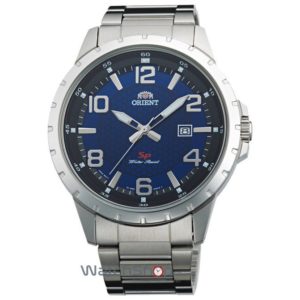 Ceas Orient barbatesc original SPORTY QUARTZ UNG3001D cu cadran albastru