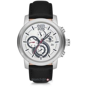 Ceas Santa Barbara Polo original de mana barbatesc LEGEND SB.7.1141.5 Dual Time