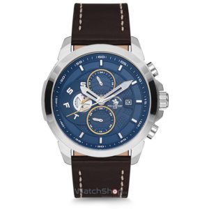 Ceas Santa Barbara Polo LEGEND SB.7.1145.3 Dual Time original de mana pentru barbati