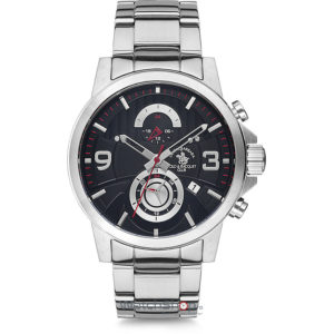 Ceas original de mana Santa Barbara Polo barbatesc fashion LEGEND SB.7.1150.4 Dual Time