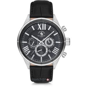 Ceas Santa Barbara Polo NOBLE SB.7.1147.3 Dual Time original de mana pentru barbati