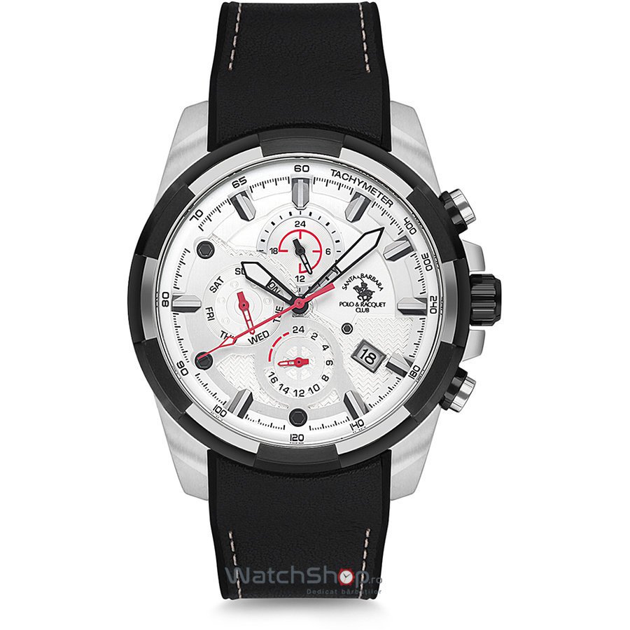 Ceas Santa Barbara Polo PRIVE SB.7.1142.1 Dual Time original de mana pentru barbati