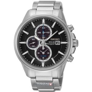 Ceas Seiko SOLAR SSC267P9 Cronograf original de mana pentru barbati