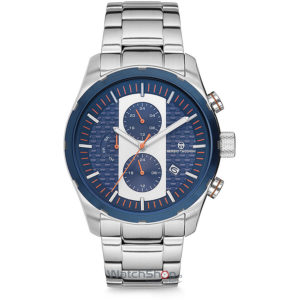 Ceas Sergio Tacchini pentru barbati original ARCHIVIO ST.5.134.02 Dual Time cu accente albastre