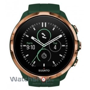 Ceas barbatesc de mana Suunto original SPARTAN SS023309000 WRIST HR FOREST cu mecanism finlandez