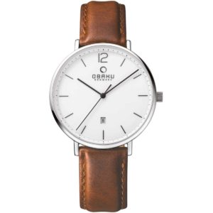 Ceas de mana elegant barbatesc Obaku V181GDCWRN