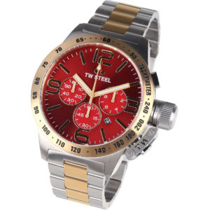 Ceas TW-Steel pentru barbati CB74 Chronograph cu cadran auriu